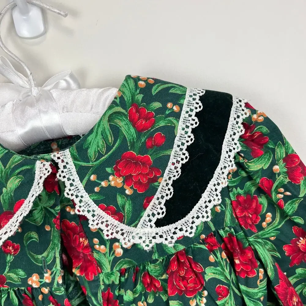 Vintage Kalula Kids Festive Floral Dress 4T